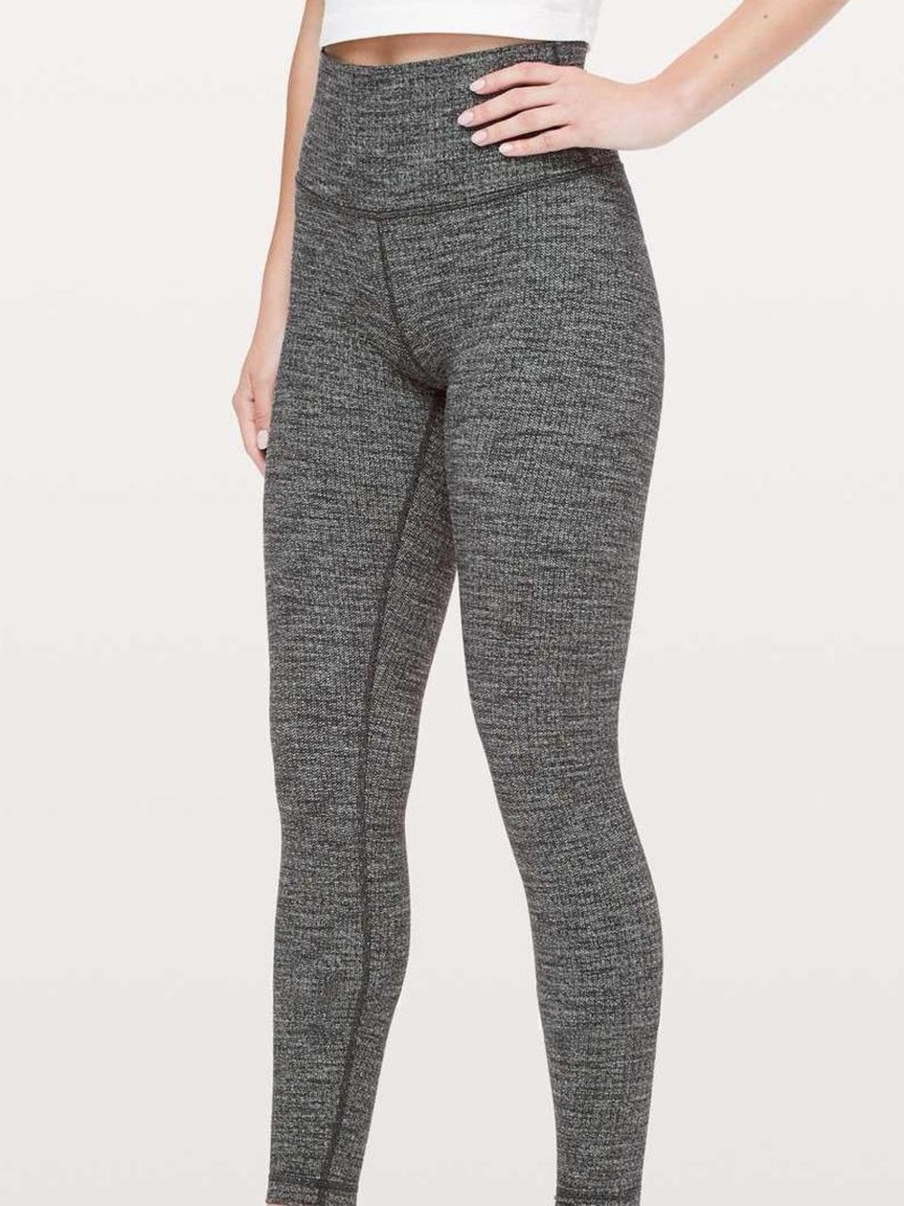 lululemon athletica Heathered Charcoal High-Waist Leggings